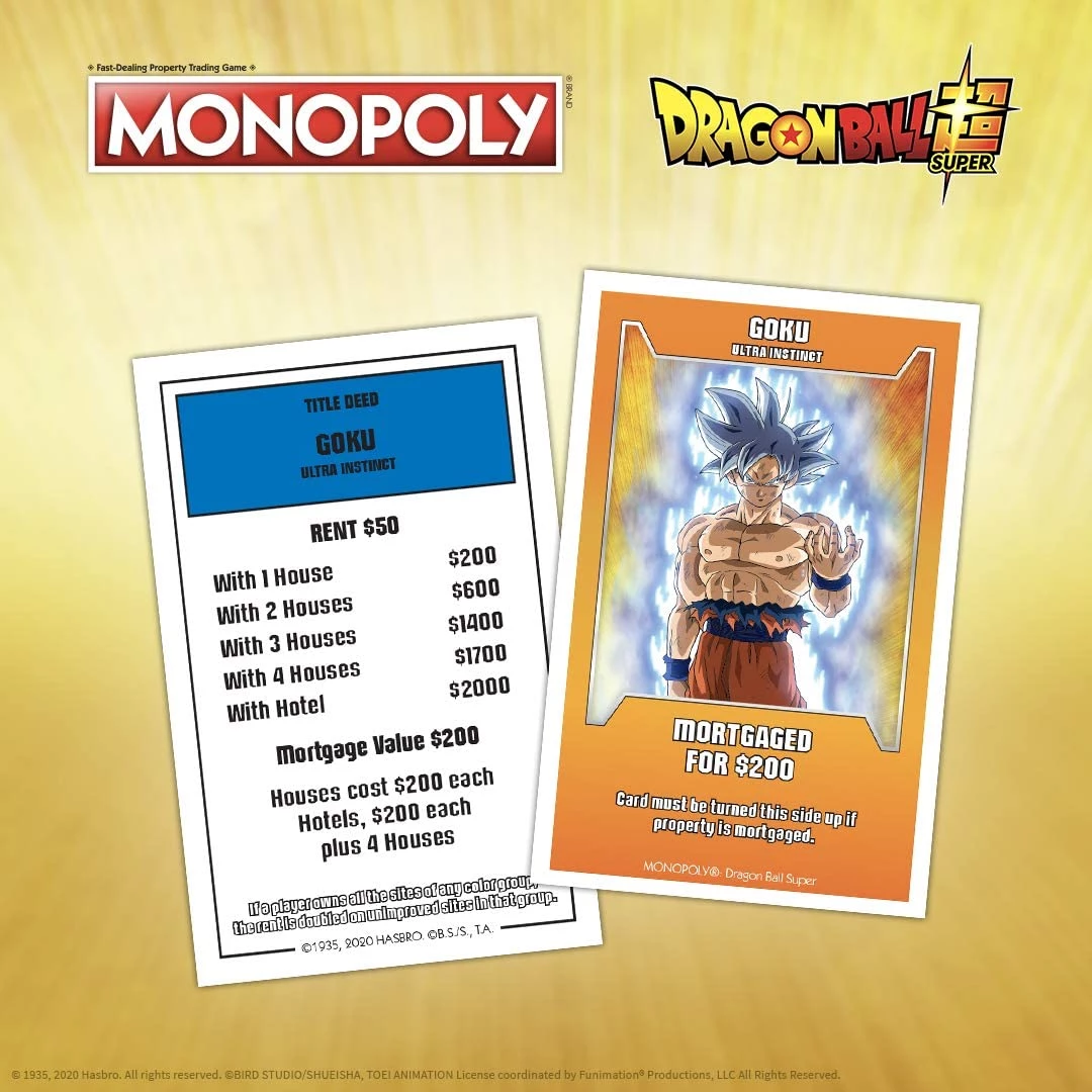 Board Games Monopoly Dragon Ball Super 6 Board Games Monopoly Dragon Ball Super