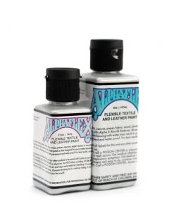 Metallic Silver Alphaflex Textile And Leather Paint By Alpha 6 Corp