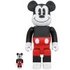 Mickey Mouse 2020 RW 100% & 400% Bearbrick Set By Medicom Toy