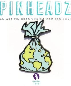 Martian Toys Pinheadz Pins Earth Garbage Pin By Trashbury