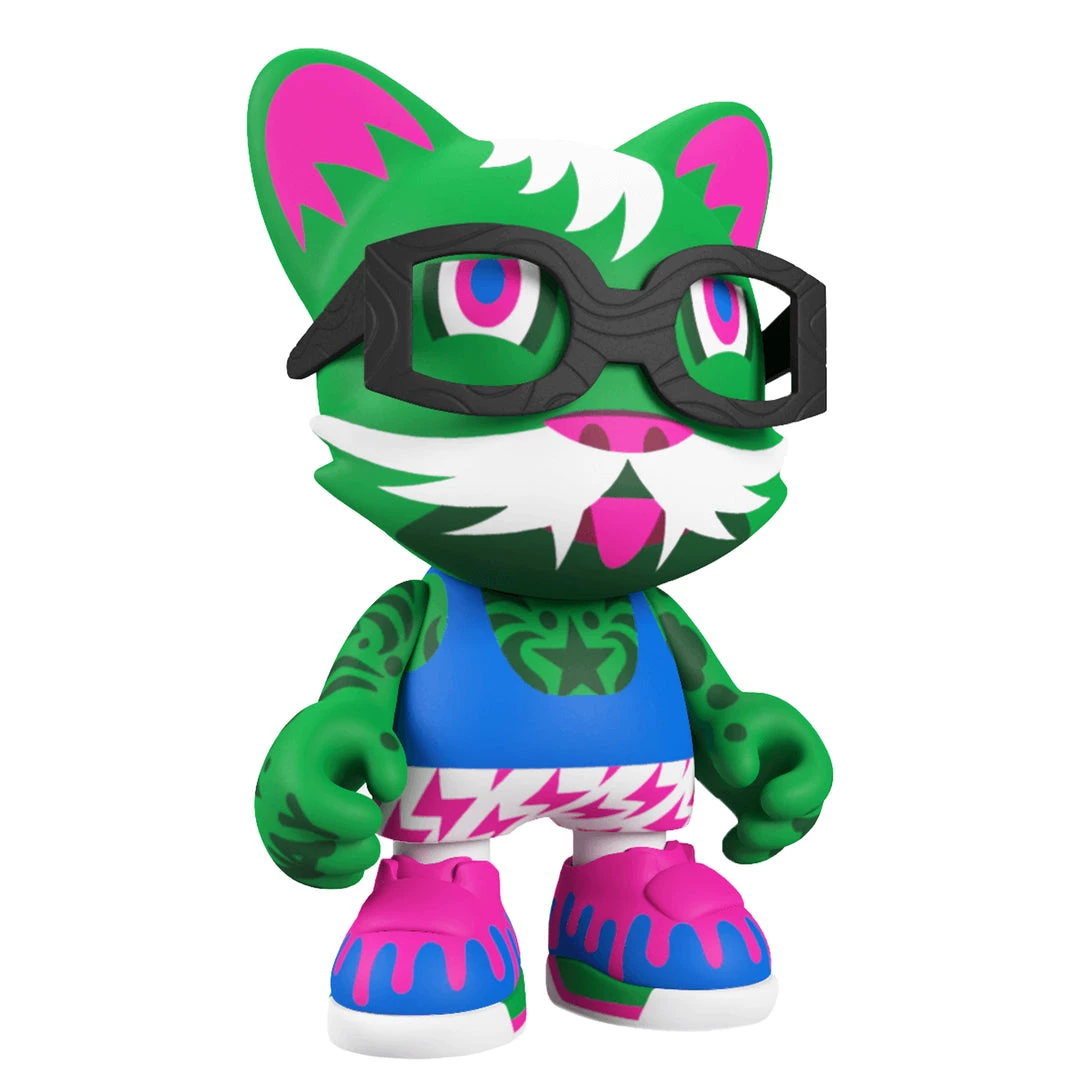 Green Tygrr By Pete Fowler X Superplastic Janky Blind Surprise Boxes 1 Green Tygrr By Pete Fowler X Superplastic Janky Blind Surprise Boxes