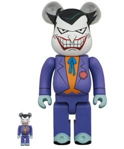 Joker Batman The Animated Series 100% & 400% Bearbrick Set By Medicom Toy