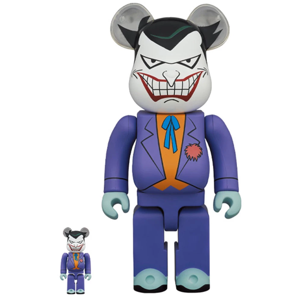 Joker Batman The Animated Series 100% & 400% Bearbrick Set By Medicom Toy 1 Joker Batman The Animated Series 100% & 400% Bearbrick Set By Medicom Toy