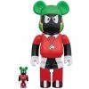 Space Jam Marvin The Martian 100% And 400% Bearbrick Set By Medicom Toy