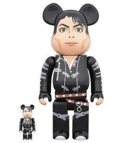 Michael Jackson Bad Version 100% - 400% Bearbrick Set By Medicom Toy