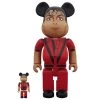 Michael Jackson Thriller Red Jacket 100% - 400% Bearbrick Set By Medicom Toy