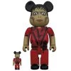Michael Jackson Thriller Zombie 100% - 400% Bearbrick Set By Medicom Toy