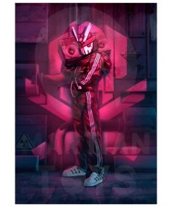 Quiccs TEQ63 Ghetto Blaster - Deluxe Silver Plate Print Bulletpunk By Quiccs