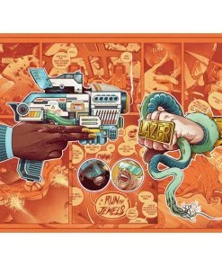 Chris B Murray Run The Jewels "Lazer Beams" Rap Kings Re-Illustrated Emcees Print By Chris B. Murray