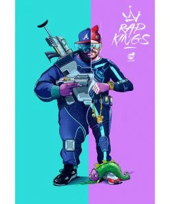 Chris B Murray Run The Jewels Rap Kings Re-Illustrated Emcees Print By Chris B. Murray