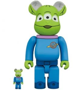 Toy Story The Alien 100% & 400% Bearbrick Set By Medicom Toy