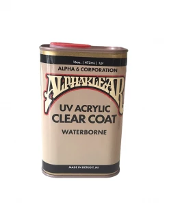 Alphaklear Waterborne Clear Coat 16oz By Alpha 6 Corp
