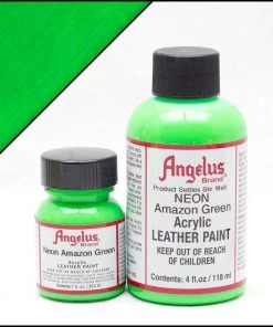 Amazon Green Angelus Neon Leather Paint