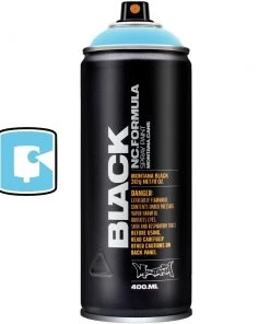 Montana Cans Baby Blue 400ML Montana Black Spray Paint