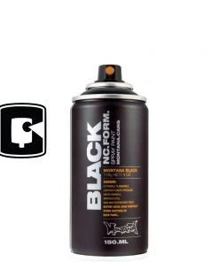 Montana Cans Black 150ML Montana Black Spray Paint