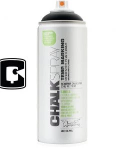 Montana Cans Montana Tech 400ML Black 400ML Montana Chalk Spray Paint