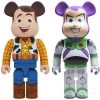 Woody & Buzz Lightyear Toy Story 3 1000% Bearbrick By Medicom Toy