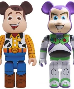 Woody & Buzz Lightyear Toy Story 3 1000% Bearbrick By Medicom Toy