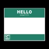 TorontoCollective Hello Graffiti Blank Sticker Collective Stickers