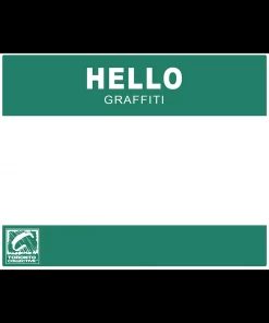 TorontoCollective Hello Graffiti Blank Sticker Collective Stickers