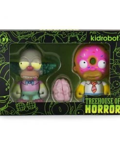 The Simpsons Treehouse Of Horror Donut Homer And Zombie Krusty By Kidrobot Kidrobot Designer Sculptures