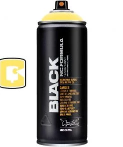 Montana Cans Easter Yellow 400ML Montana Black Spray Paint
