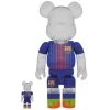 FC Barcelona 100% + 400% Bearbrick Set By Medicom Toy