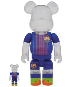 FC Barcelona 100% + 400% Bearbrick Set By Medicom Toy