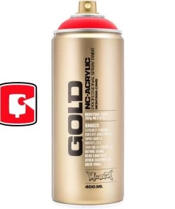 Montana Cans Fire Red 400ML Montana Gold Spray Paint Fluorescents