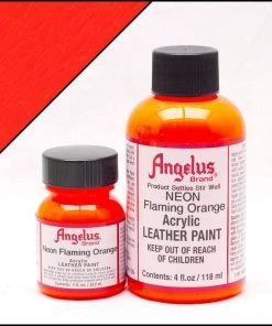 Flaming Orange Angelus Neon Leather Paint Leather Neon Paint