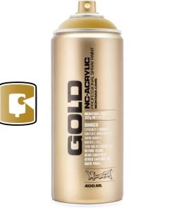 Montana Cans Gold Matt 400ML Montana Gold Spray Paint Metallic