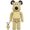 400% Bearbrick Gromit - Wallece & Gromit Series - 400% & 100% Bearbrick By Medicom Toy