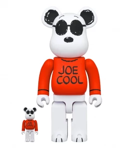 Snoopy Joe Cool - Charlie Brown - 400% & 100% Bearbrick By Medicom Toy