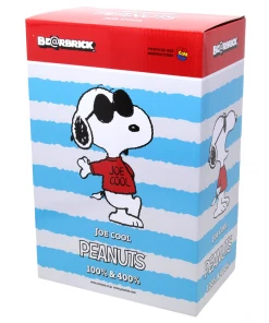 Snoopy Joe Cool - Charlie Brown - 400% & 100% Bearbrick By Medicom Toy