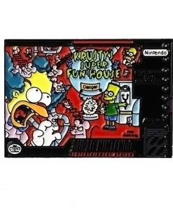 TorontoCollective Phantom Pins Krusty's Super Fun House SNES Cover Art Enamel Phantom Pin