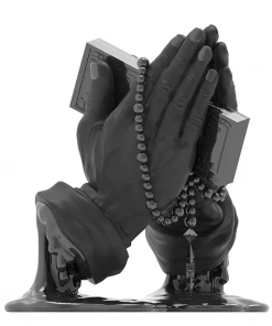 Kidrobot Designer Sculptures Let Us Prey Art Figure By Frank Kozik - Kidrobot.Com Exclusive Matte Black Edition
