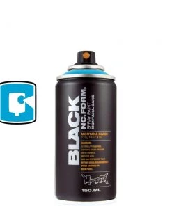 Montana Cans Light Blue 150ML Montana Black Spray Paint