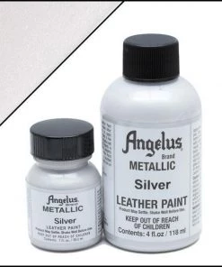 Metallic Leather Paint Metallic Silver Angelus Leather Paint