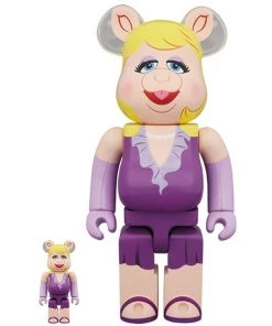 The Muppets Miss Piggy 100% & 400% Bearbrick Set By Medicom Toy