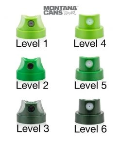 Spray Paint Caps Caps & Adaptors Montana Caps Level 1-6