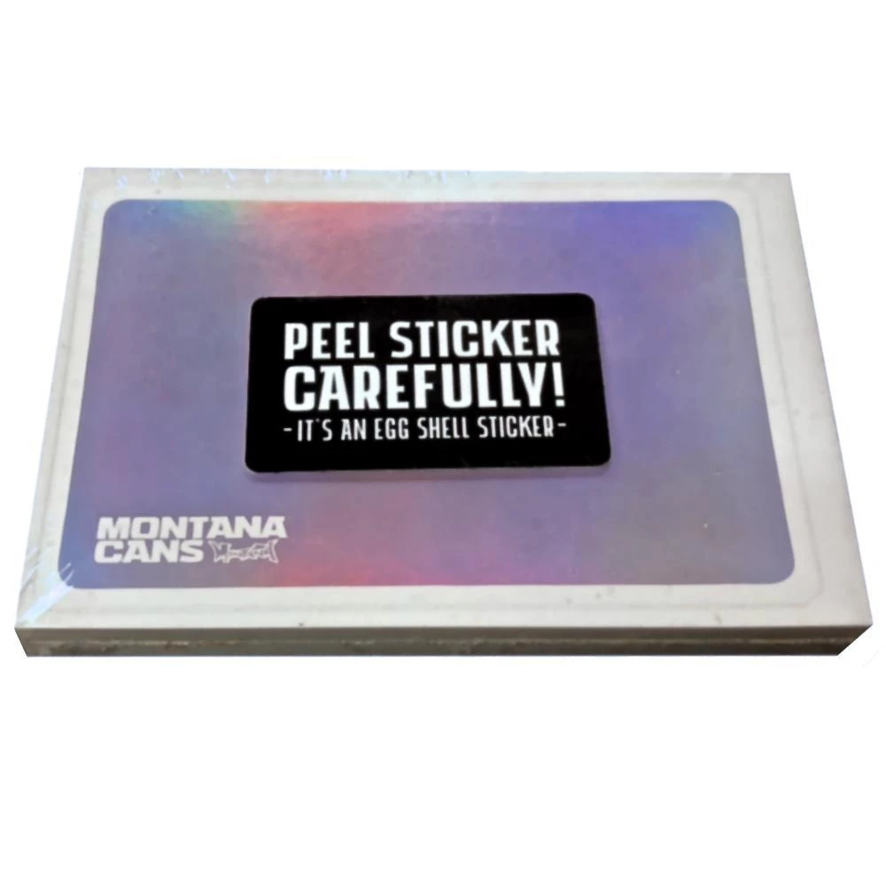 Montana Cans Montana Egg Shell Stickers Hello My Name Is 1 Montana Cans Montana Egg Shell Stickers Hello My Name Is