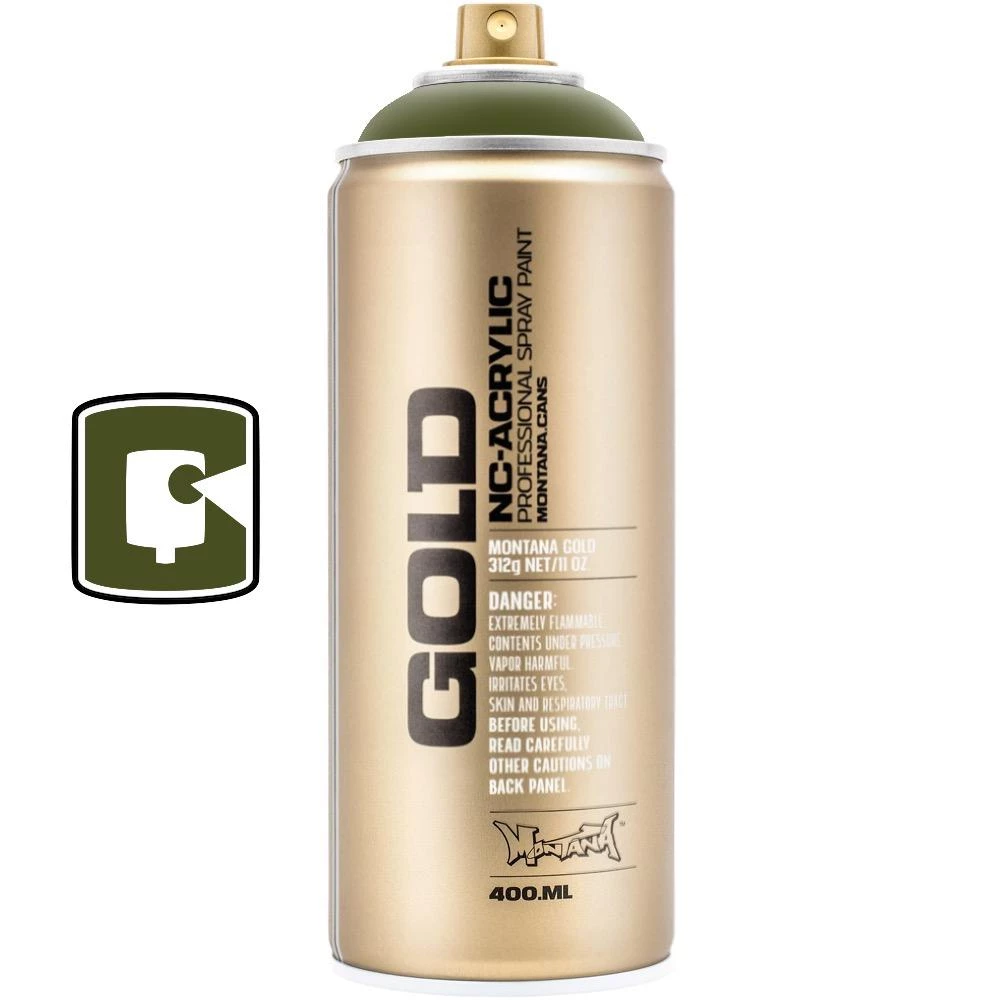 Montana Cans Standard Olive Green 400ML Montana Gold Spray Paint 1 Montana Cans Standard Olive Green 400ML Montana Gold Spray Paint
