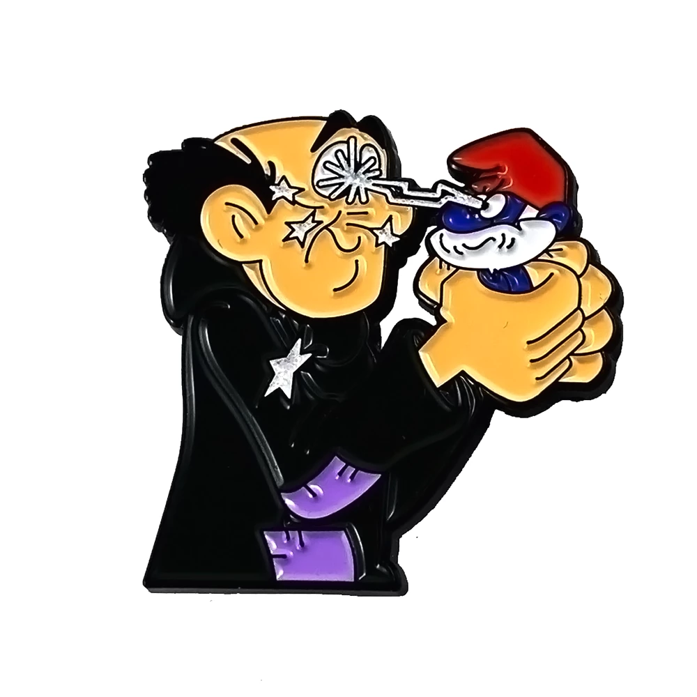 TorontoCollective Papa Smurf Hypnosis Enamel Phantom Pin 1 TorontoCollective Papa Smurf Hypnosis Enamel Phantom Pin