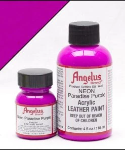 Leather Neon Paint Paradise Purple Angelus Neon Leather Paint
