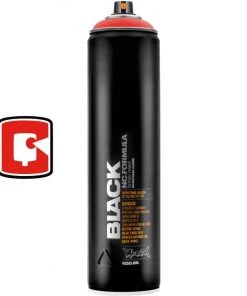 Montana Cans Power Red 600ML Extended Montana Black Spray Paint