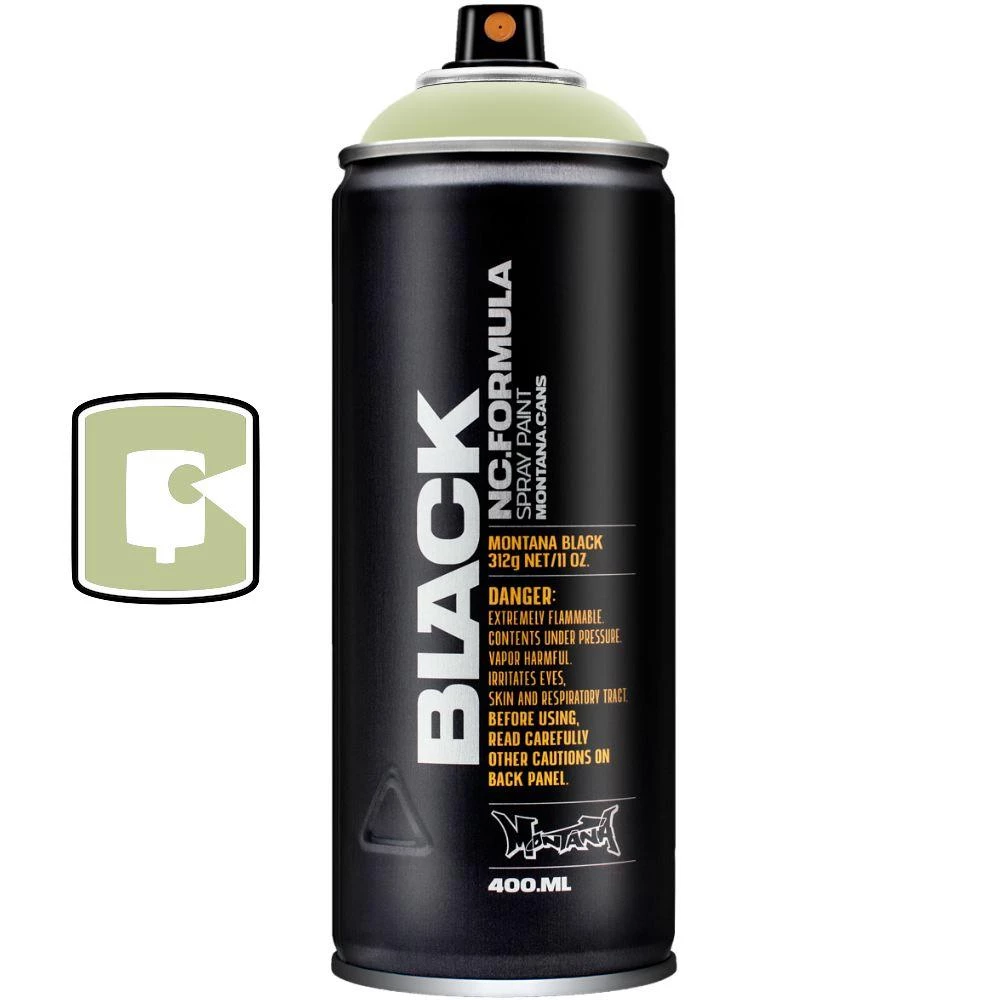 Montana Cans Reseda 400ML Montana Black Spray Paint 1 Montana Cans Reseda 400ML Montana Black Spray Paint