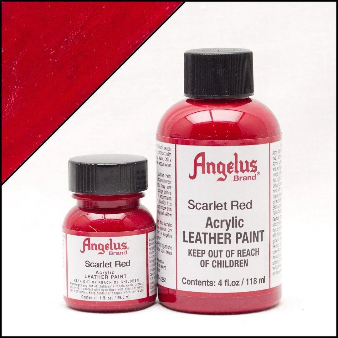 Angelus Standard Paint Scarlet Red Angelus Leather Paint 1 Angelus Standard Paint Scarlet Red Angelus Leather Paint