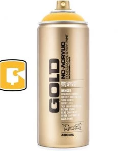 Montana Cans Standard Shock Yellow 400ML Montana Gold Spray Paint