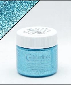 Sky Blue Glitter Angelus Leather Paint