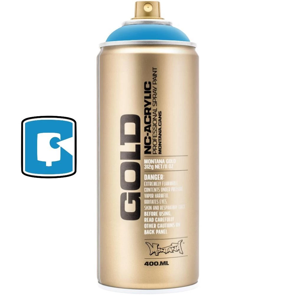 Montana Cans Standard Sky Blue 400ML Montana Gold Spray Paint 1 Montana Cans Standard Sky Blue 400ML Montana Gold Spray Paint